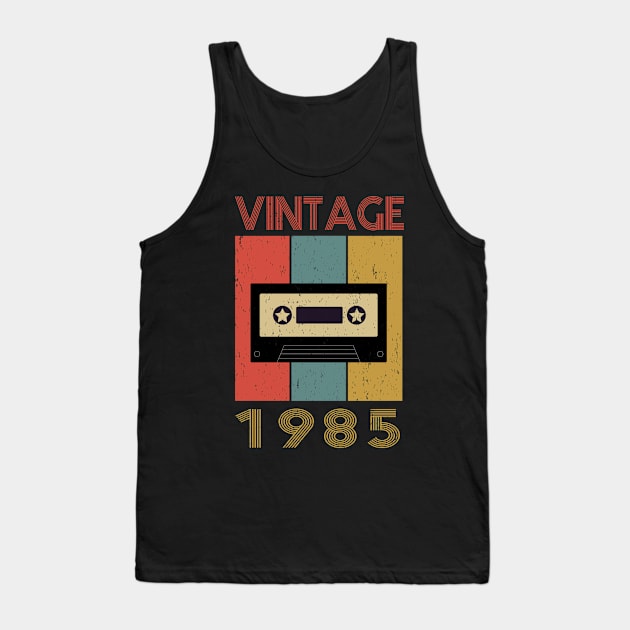 Vintage Since 1985 Tank Top by Teeartspace